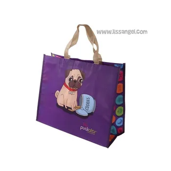 

Drawn Pug Dog Shopping Bag
