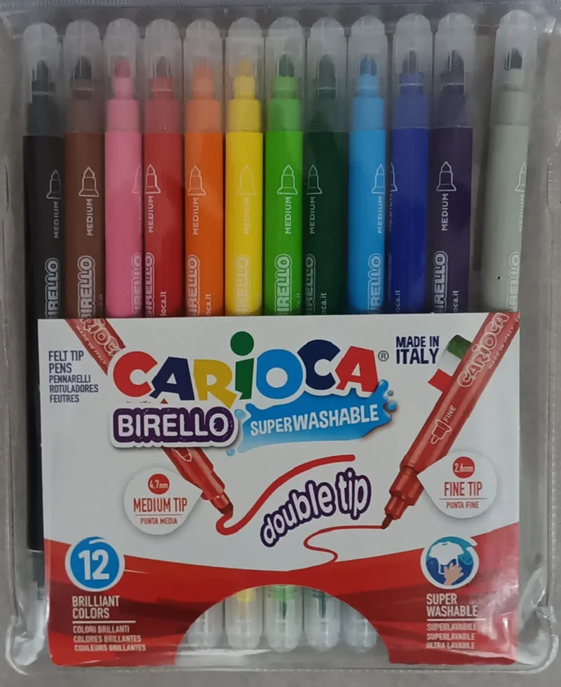 Carioca BRUSH TIP markers 10 colors