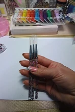 3 unids/set dibujo en Gel UV pintura bolígrafo de línea de arte dibujo cepillo de mango de hebra de diseño francés manicura uñas de arte herramientas de bricolaje