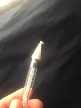 Pluma de cera para punteo de Metal acrílico, dos cabezales, diamantes de imitación, recolector de gemas de cristal, tachuelas artísticas para uñas, 1 unidad