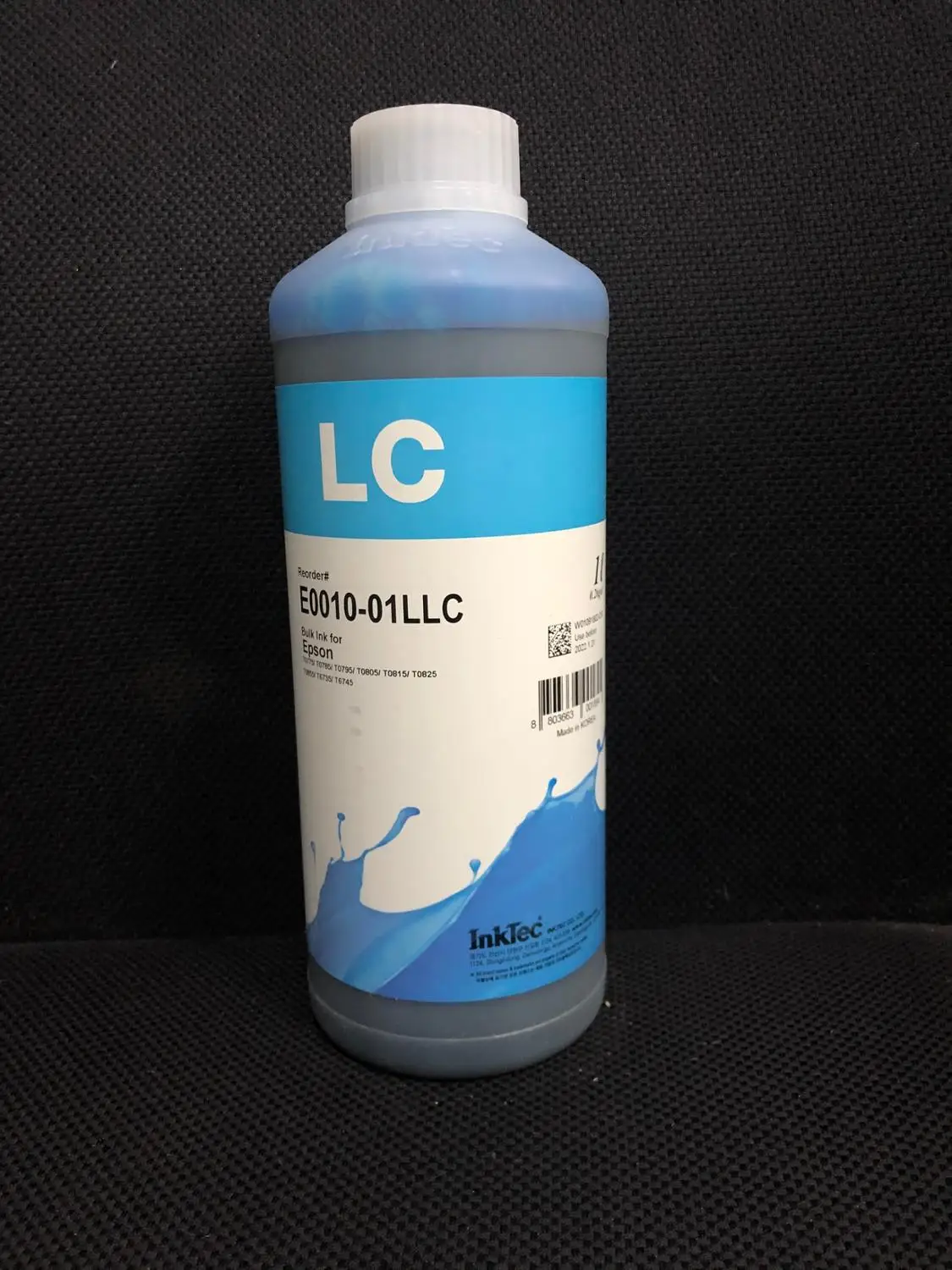 Чернила 1л(1000ml) INKTEC PREMIUM(Made in Korea) E0010(T0821-T0826) для EPSON R270\R290\T50\P50\L850\L800\L805