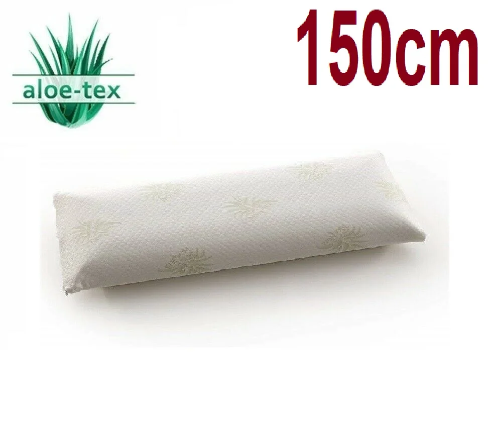 Good Value Almohada de Viscoelastica Copos 3D con Aloe Vera Aloe-Tex  150x35cm 1gNWbzXrq39