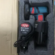 Minimáquina amoladora angular de 12V, 500W, sin escobillas, pulido con amoladora angular, con dos baterías, rueda de corte de diamante