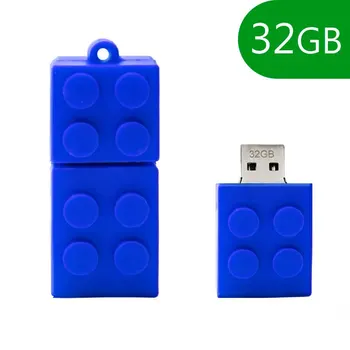 

Cool®-Pen Drive USB x32 GB silicone blue block-external USB memory cap