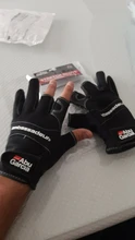 ABU Garcia-guantes de pesca de cuero de alta calidad, cómodos, antideslizantes, para pesca al aire libre, 1 par