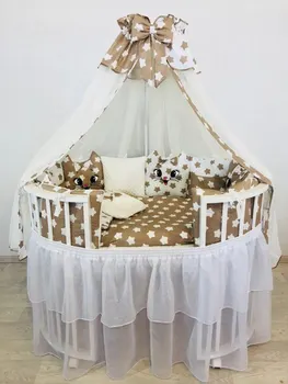 

Комплект в круглую/овальную кроватку "Котятки-2" Комплекты в круглую/овальную кроватку