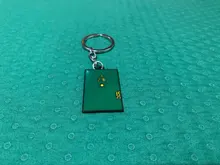 LLavero de la puerta de Monica para hombre y mujer, 2 colores, Serie de Televisión Friends, llavero Central Perk Coffee Time, joyería