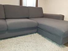 Grey Plain Color Elastic Stretch Sofa Cover Need Order 2Piece Sofa Cover If L-style fundas