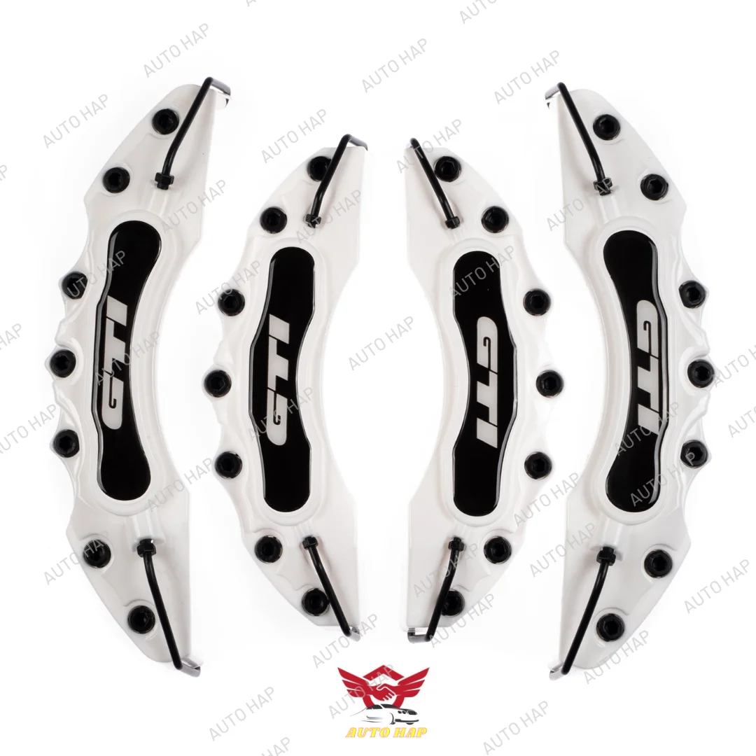 

For GTI WHITE Brake Caliper Cover 4Pcs 16 to 21 Inches Auto Replacement Parts Accessories and Brake System Best Quality