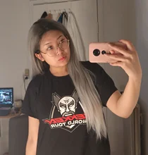 SOKU-peluca con malla frontal para mujer afroamericana, cabellera sintética con malla frontal, Color Ondulado Natural, parte media larga, estilo moderno, fibra resistente al calor