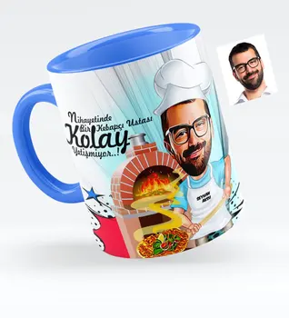 

Personalized Mr Kebab shops Master Caricature Of Blue Mug cup-1