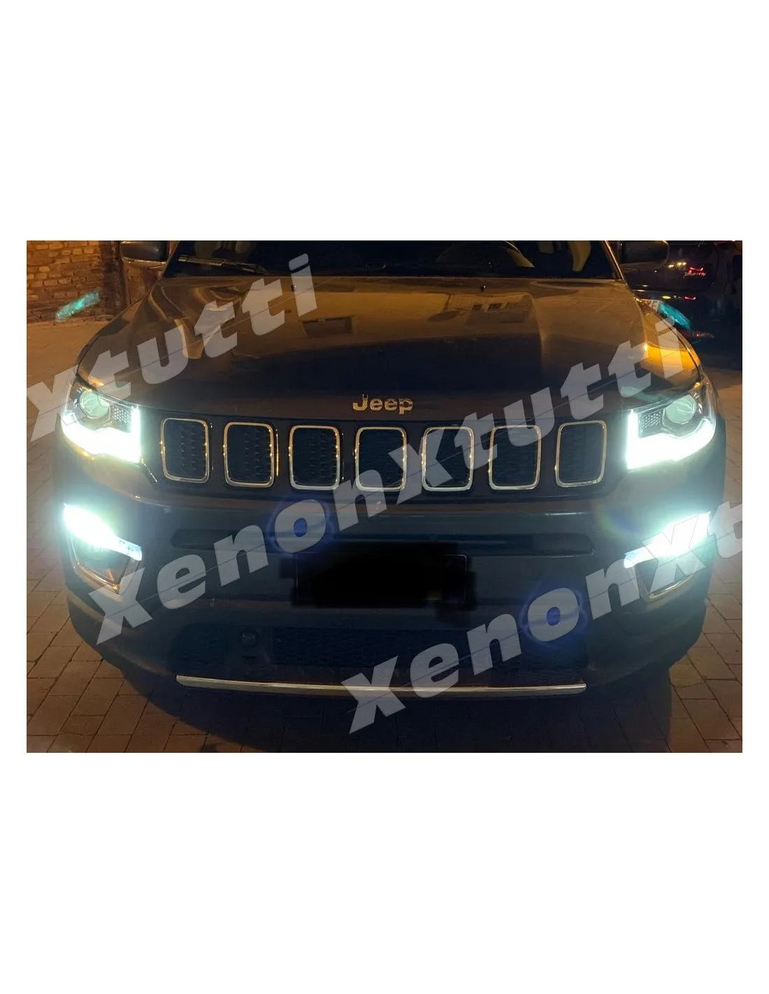 Daytime running lights DRL LED Jeep Compass II 2Car Headlight Bulbs