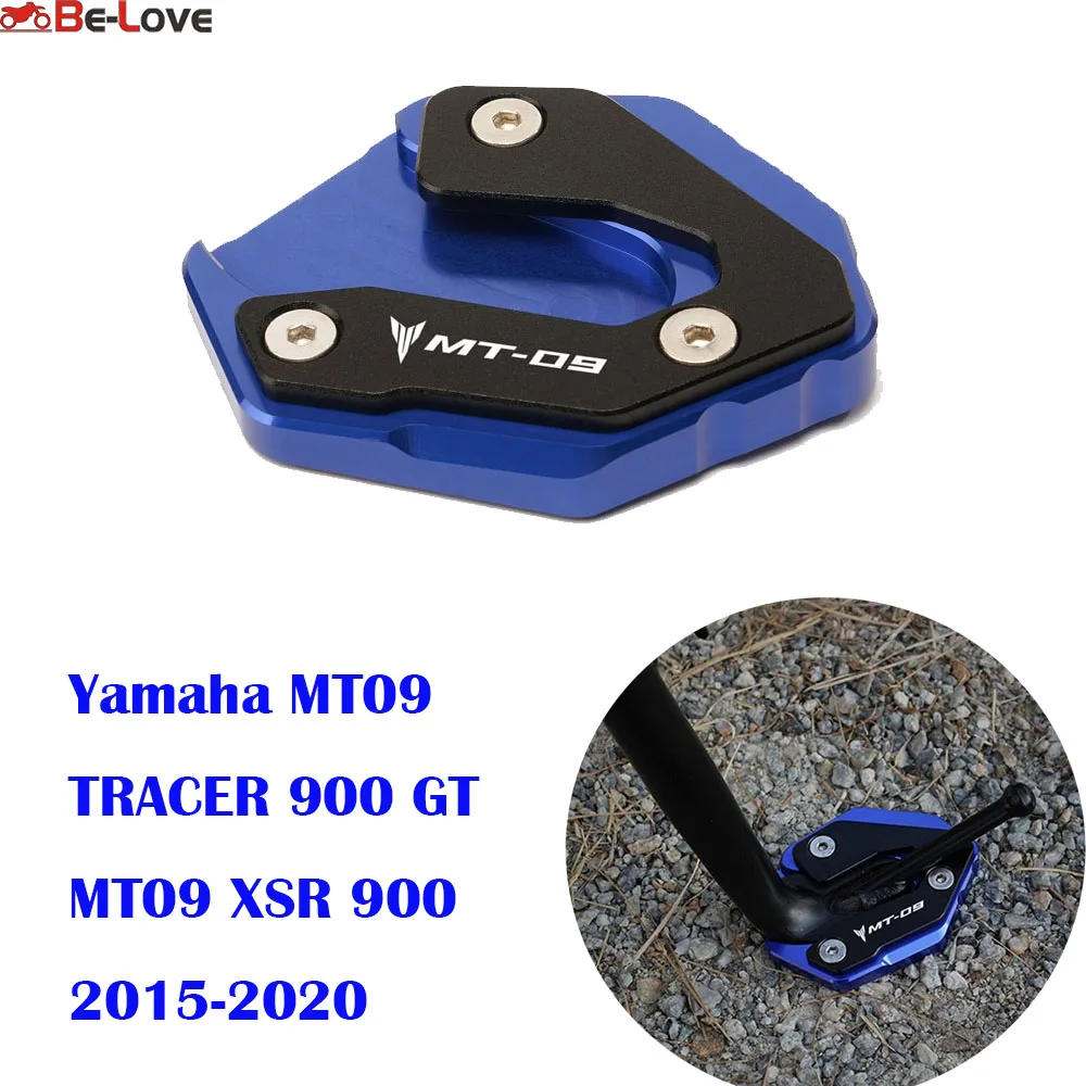 

For Yamaha MT09 TRACER 900 GT MT09 XSR 900 2015-2020 Motorcycle side support amplifiers expansions kickstand pad