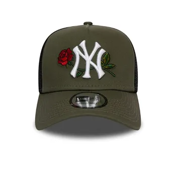 

New Era Men Twine MLB Neyvaa trucker rose Cap, Green Med, adult size, baseball cap, caps for men, caps, men caps, cap for women