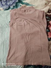 Knitted Vest Tank-Tops Bottoming Elasticity Half-High-Collar Sexy Female Summer Women Sleeveless