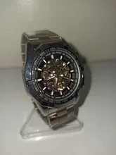 Winner-reloj mecánico automático para hombre, reloj de esqueleto de oro, Vintage, de marca superior, de lujo