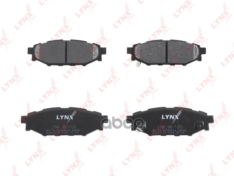 Тормозные Колодки Дисковые Lynxauto Bd7103 LYNXauto арт. BD7103