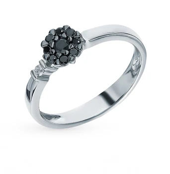 

Gold ring with diamonds sunlight sample 585