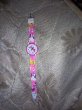 1 Uds. Diseño de unicornio, moda de dibujos animados, poni, niños, niñas, estudiantes, relojes de cuarzo, reloj de correa de silicona
