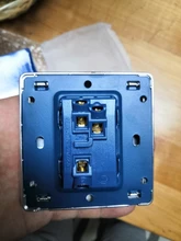 Delviz-Interruptor de cristal para panel grande, dispositivo eléctrico empotrado de lujo con 1 entrada y 2 vías de 16A, luz estándar estilo europeo/británico para montaje de pared