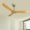 60 70 Inch Large Ceiling Fan Only Remote Control DC Motor Reverse Wood Blades Fans Lighting High Quanlity Design Wooden Fans 5
