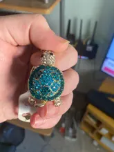 Llavero creativo de diamantes de imitación para mujer, serie con diseño marinero, Tortuga pequeña, llavero de coche, accesorios para bolso, llavero de animal, colgante de metal