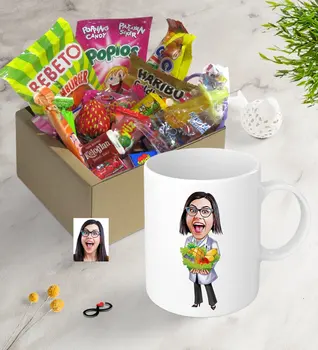 

Personalized Women 'S Dietician Caricature Of Nostalgic Lezzetler Mug Set Surprise Thoughtful Ancients Custom Design Picture reliable