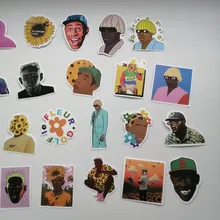 10/30/50 unids/pack América cantante de Hip hop Tyler The Creator calcomanías para cuadernos de ordenador de monopatín caja del teléfono móvil