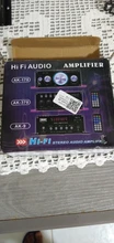 400W DC12V Dual Channel Mini HIFI AUX Power Amplifier for AK 170 with blue LED light