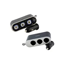 Вор зажигалка с переключателем+ USB черный хавит HV-UC2035