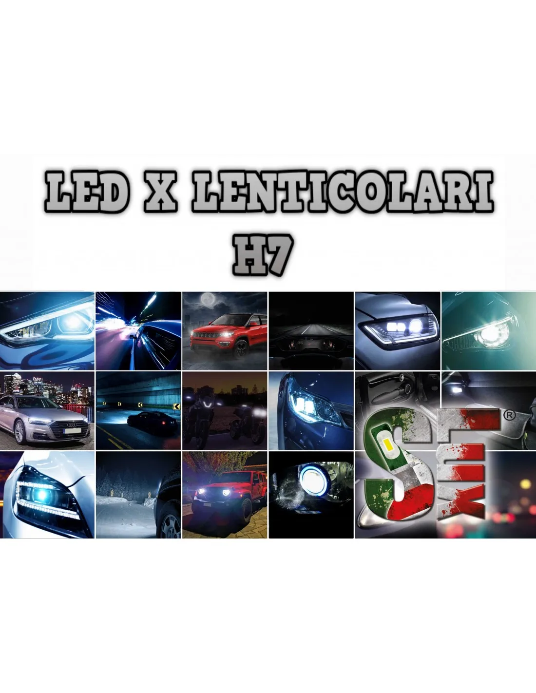 Kit complet de Led H7 pour anti-éblouissement lenticulaire final