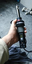 Pistola de aire caliente 8018lcd, 220v, 450w, estación de soldadura de Bga refundido, soldadura de hierro, 4 boquillas BGA VS 858 8858 8032 858D