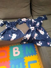 Vestido de verano para madre e hija, traje a juego con hombros descubiertos, Floral, suelto, bohemio, vestidos de ropa de verano