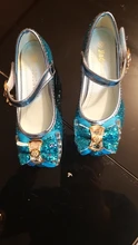 Zapatos de princesa para niñas, zapatillas con flores y brillantina para niñas pequeñas, incluye tacón alto y moño estilo mariposa, en azul, rosa y plata, talla 26-38