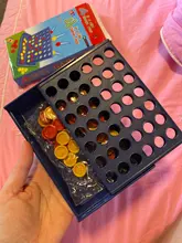 Juego de mesa de línea 4 en A para niños, juguetes educativos plegables, puzle