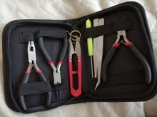 Juego de Herramientas de joyería DIY, pinzas, herramienta de reparación con alicates, pinzas de tijera, pinzas de cinta métrica, Color mixto F80