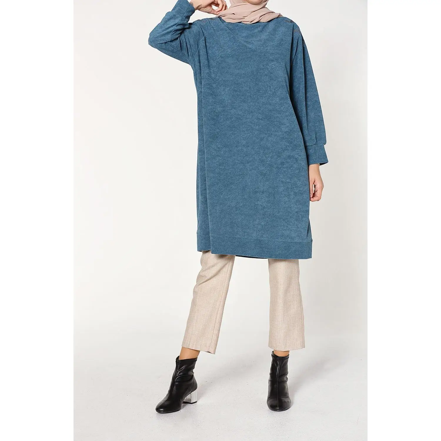 Платье-туника - Цвет: Масло