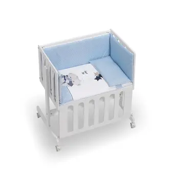 

Minicuna Minana Hauck Lit D'appoint with Textile We Flew Baby Blue