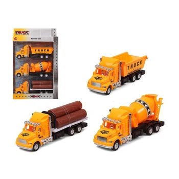 

Set of cars Truck public works Yellow 119305 (3 Uds)