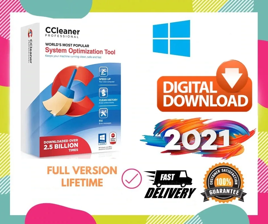 CCleaner-limpiador profesional Plus 5 para wind 64/32 multilingüe uso de por vida