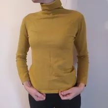 Womens Sweater Turtleneck AMII Tops Solid-Basic Winter Causal Autumn Minimalism 