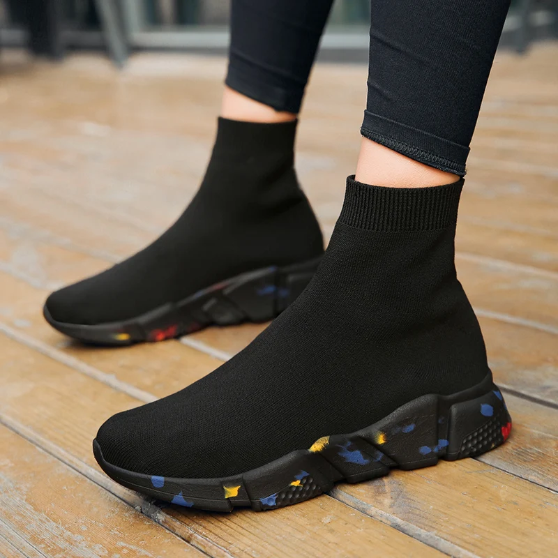 

2019 Winter New Korean Style Of A Pedal Lightweight Breathable Non-slip Soft Bottom All Matching Sports Running Shoes Size 35-47