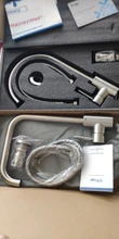 Kitchen Faucet Mixers Swivel-Basin Brushed-Process Frap Stainless-Steel Hot--Cold-Water