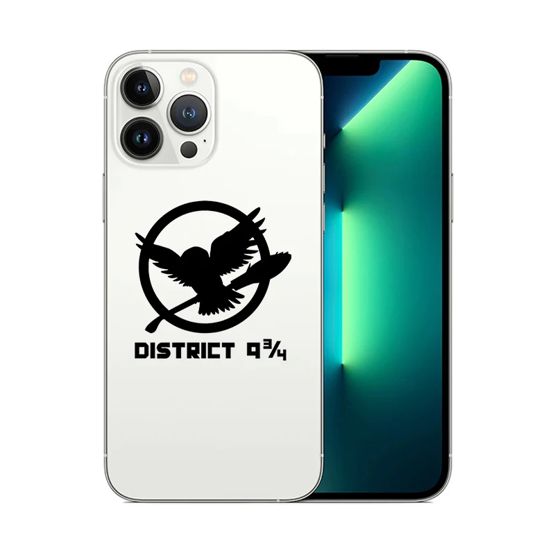 Adesivo Per Smartphone In Vinile District 9 3/4 Owl Per Iphone 13 Pro Plus 8 Max 12 Samsung Asus Skin Decor Decalcomania Per Laptop Mobile Android