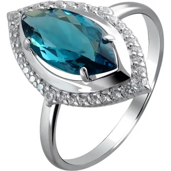 

Esthete ring with cubic zirconia and Swarovski crystal in silver
