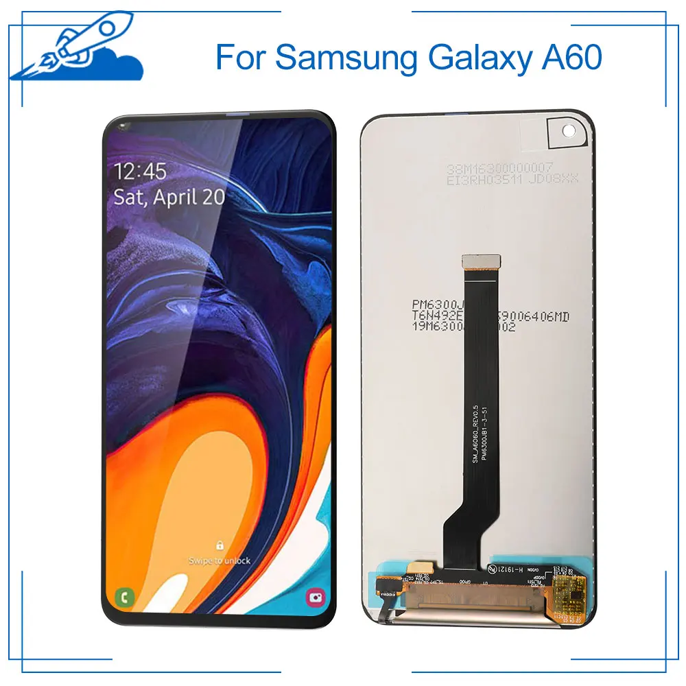 

100% OEM AMOLED For Samsung Galaxy A60 M40 LCD Touch Screen amoled Display Digitize Assembly Replacement Frame NO Dead Pixel