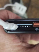 Hoco-Banco de energía de carga rápida de 10000Mah, QC3.0 PD + batería externa, Mini cargador portátil USB LED para teléfono inteligente, portátil y tableta