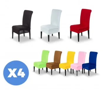 

4701 Pack of 4 cases elastic for chairs in various colors to choose