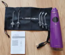 Liberex-irrigador Dental portátil IPX7, chorro de agua recargable por USB, hilo Dental impermeable, limpiador de dientes para Limpieza de dientes