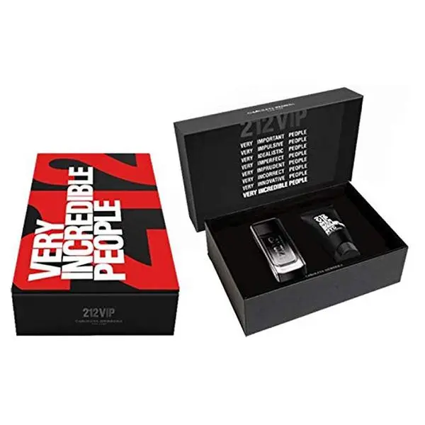 Мужской парфюмированный набор 212 Vip Black Carolina Herrera(3 шт